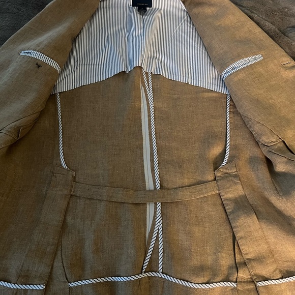 Brooks Brothers Linen Blazer Men’s MD tan - Picture 3 of 4